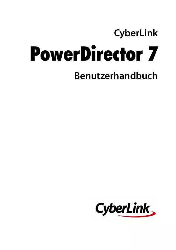 Mode d'emploi CYBERLINK POWERDIRECTOR 7