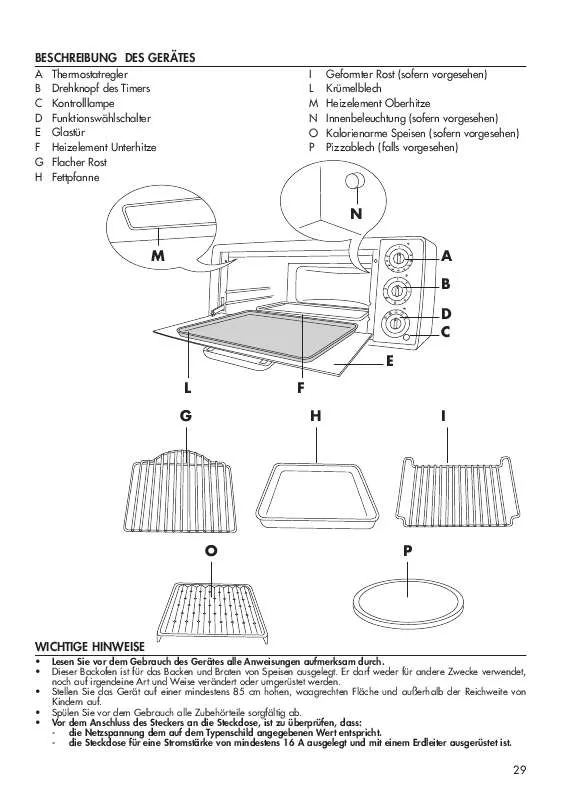 Mode d'emploi DELONGHI EO 1455