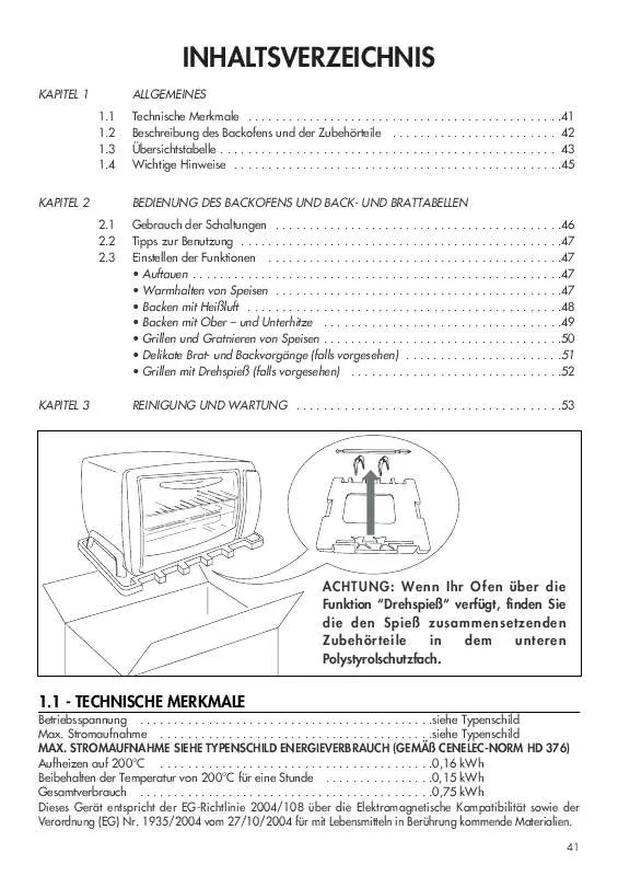 Mode d'emploi DELONGHI EO 2150