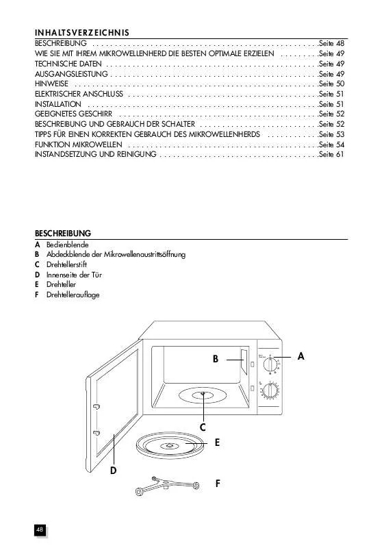 Mode d'emploi DELONGHI MW 500M