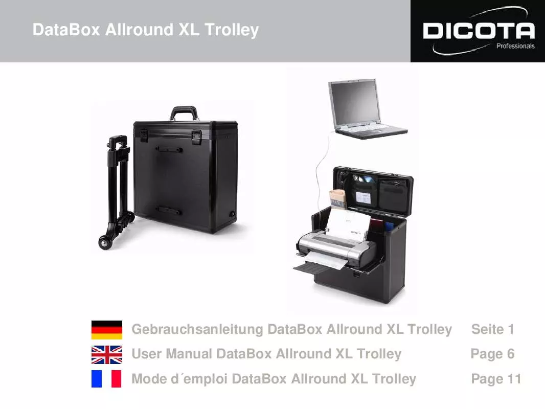 Mode d'emploi DICOTA DATABOX ALLROUND XL TROLLEY