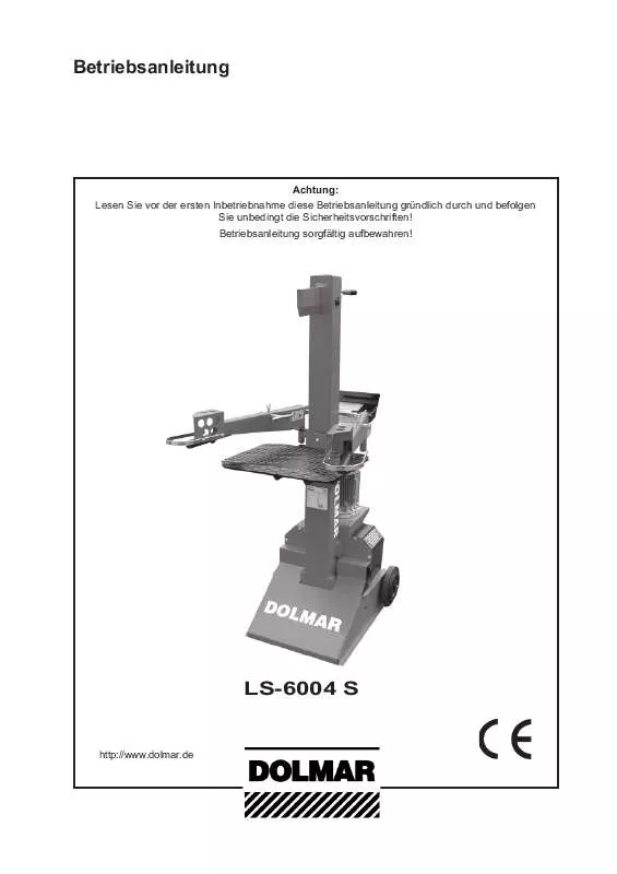 Mode d'emploi DOLMAR LS-6004 S