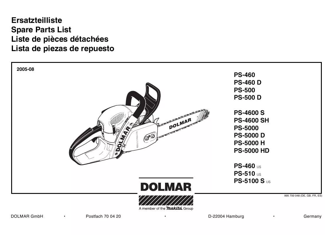 Mode d'emploi DOLMAR PS-510
