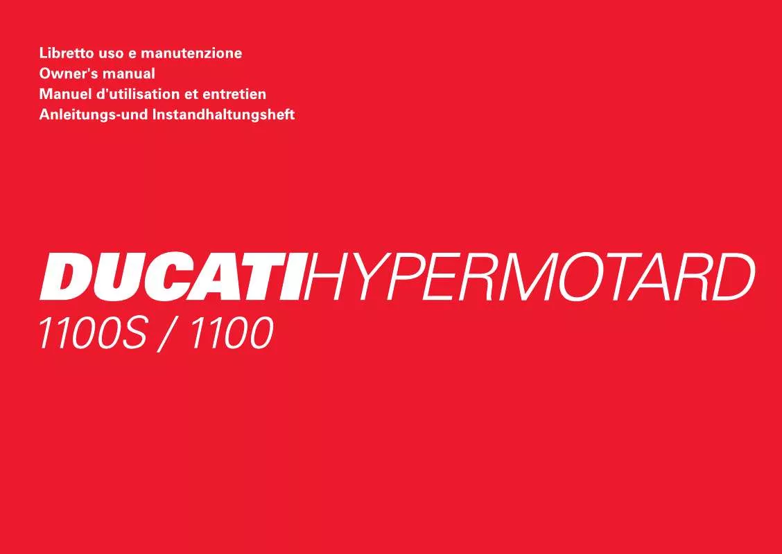 Mode d'emploi DUCATI HYPERMOTARD 1100