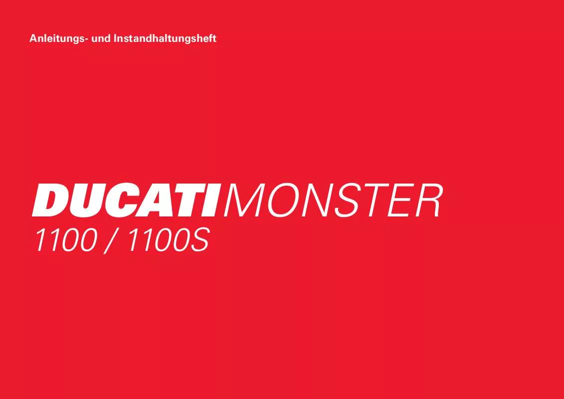 Mode d'emploi DUCATI MONSTER 1100 S