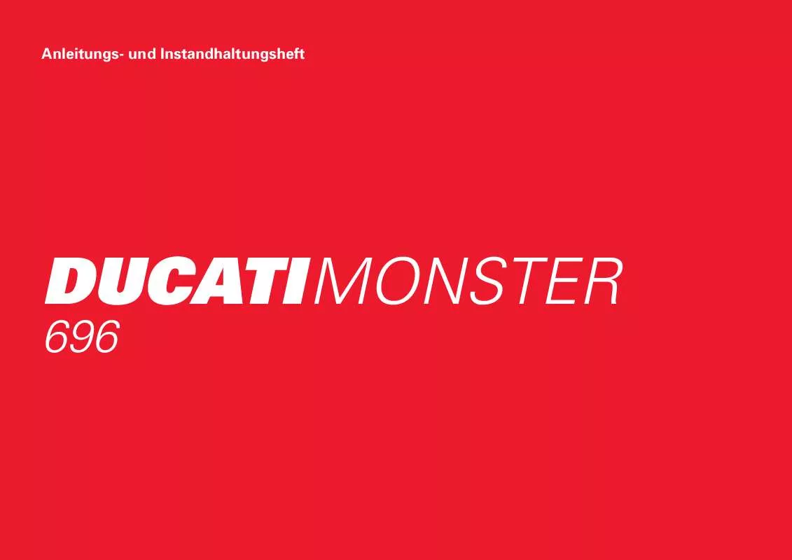 Mode d'emploi DUCATI MONSTER 696