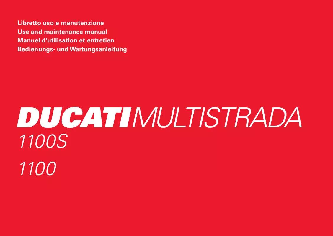 Mode d'emploi DUCATI MULTISTRADA 1100