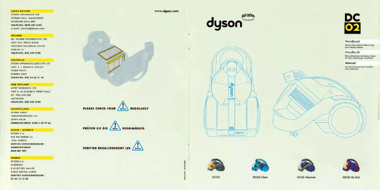 Mode d'emploi DYSON DC02