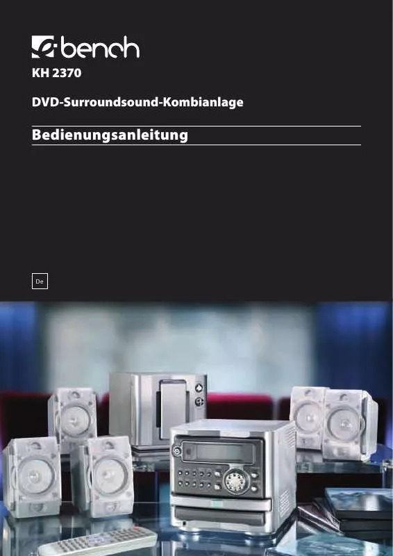 Mode d'emploi EBENCH KH 2370 DVD SURROUND SOUND COMBINATION UNIT