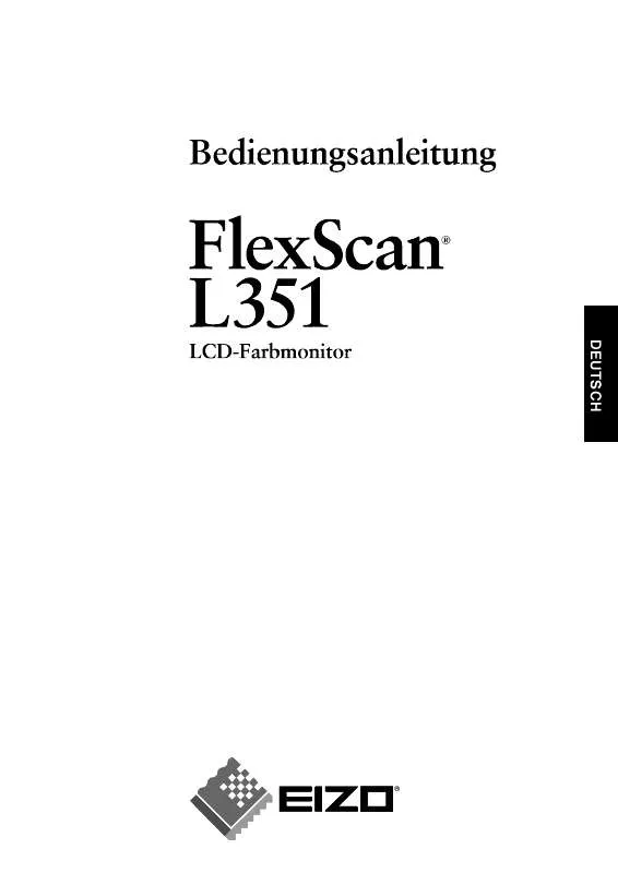 Mode d'emploi EIZO FLEXSCAN L351