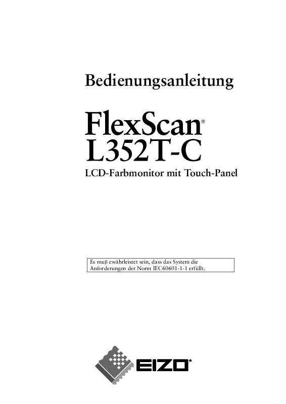 Mode d'emploi EIZO FLEXSCAN L352T-C