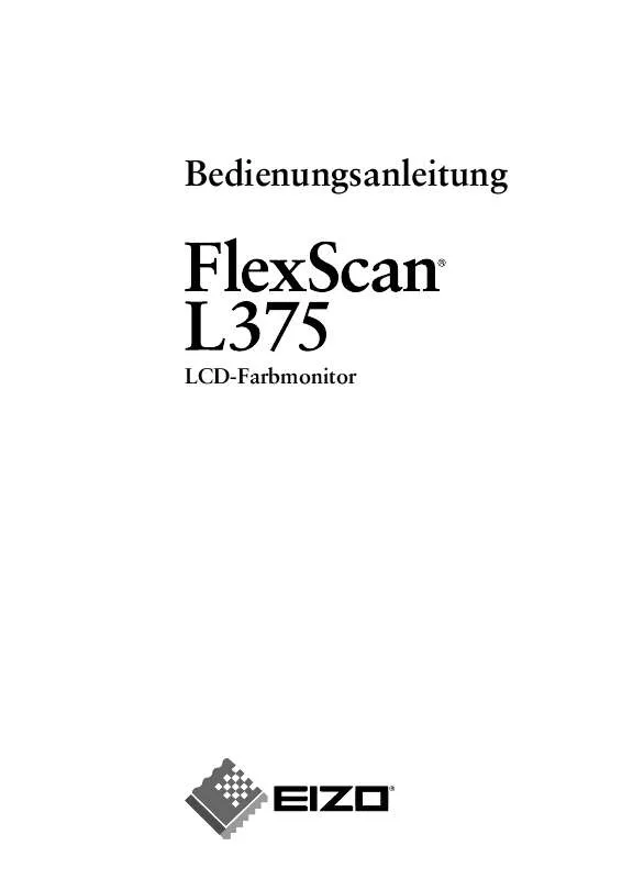 Mode d'emploi EIZO FLEXSCAN L375