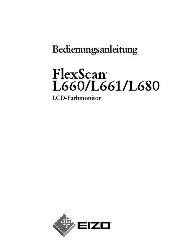 Mode d'emploi EIZO FLEXSCAN L680