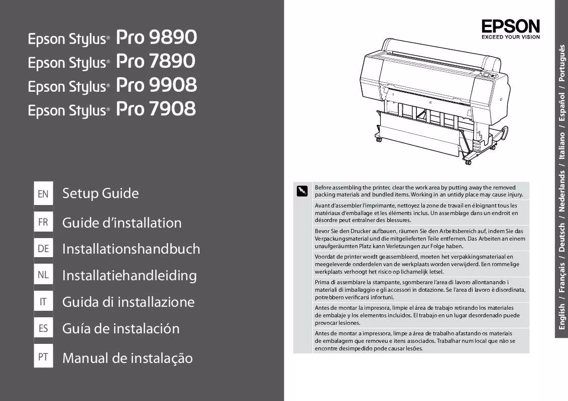 Mode d'emploi EPSON PRO 7908