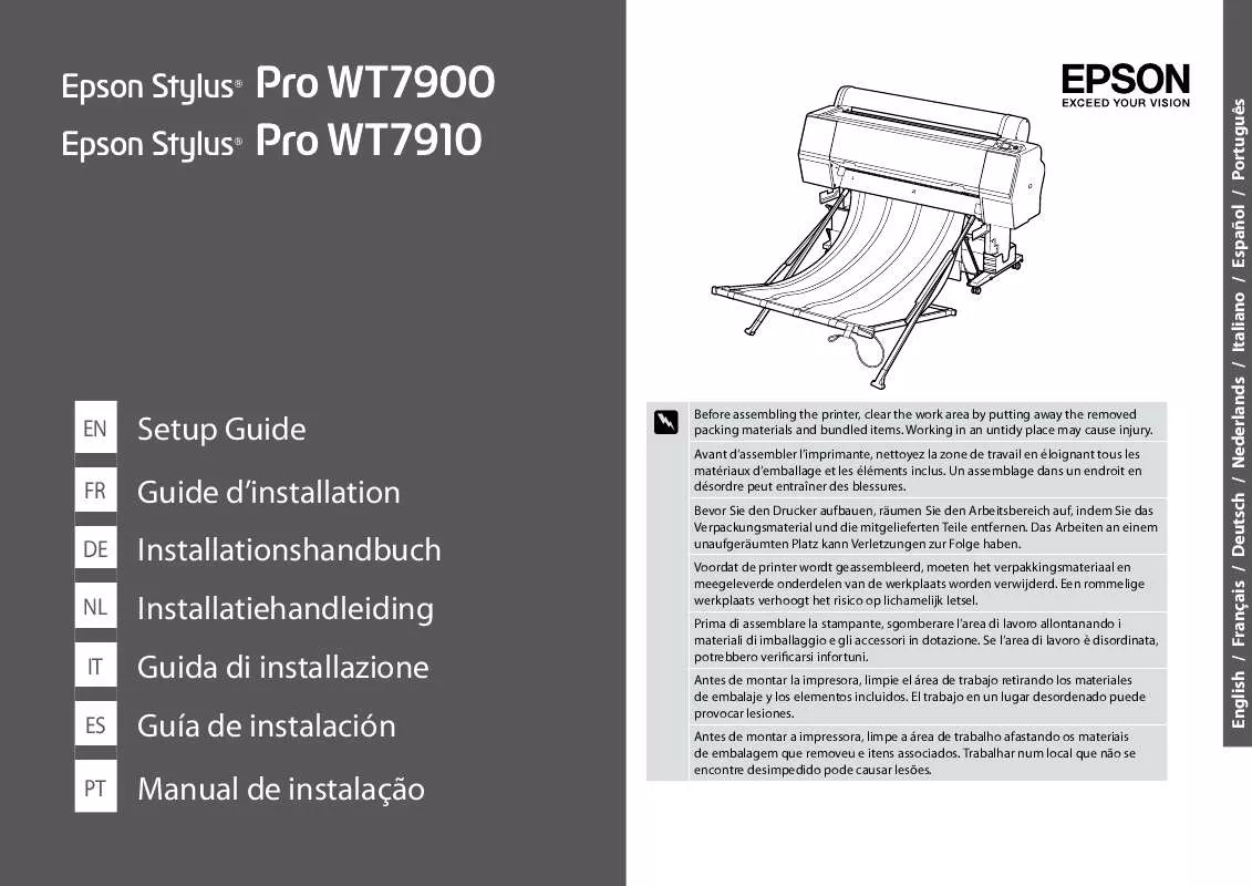 Mode d'emploi EPSON STYLUS PRO 7900WT