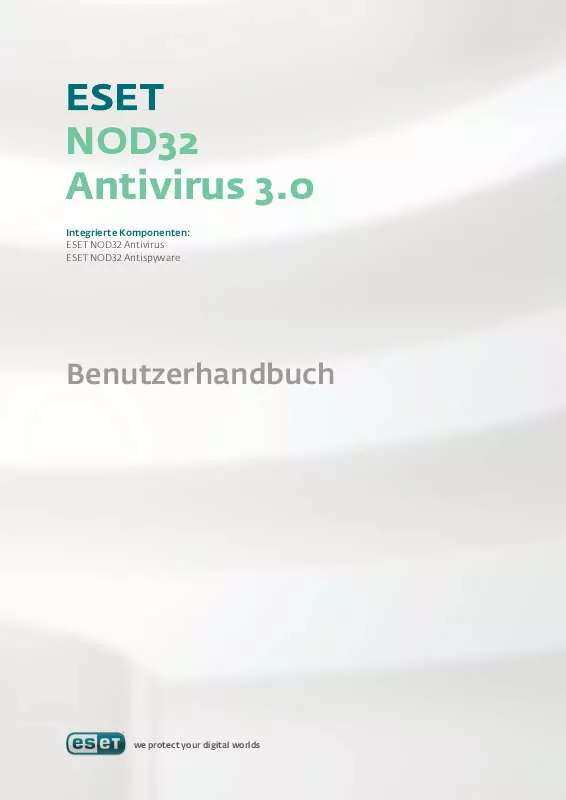 Mode d'emploi ESET NOD32 ANTIVIRUS 3.0