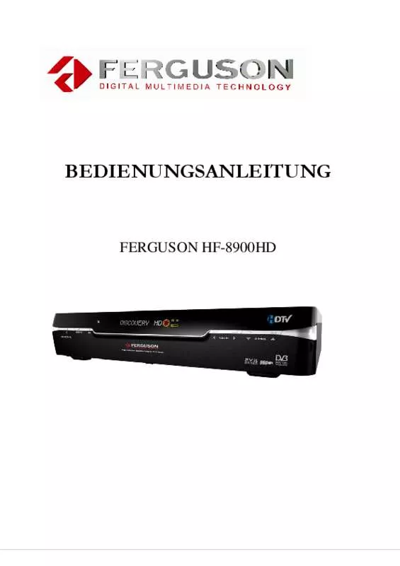 Mode d'emploi FERGUSON HF-8900HD