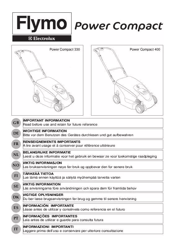 Mode d'emploi FLYMO POWER COMPACT 330