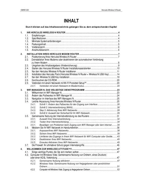 Mode d'emploi HERCULES HWNR-300