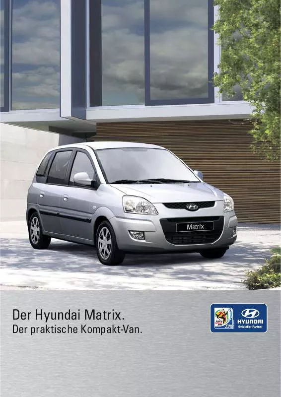 Mode d'emploi HYUNDAI MATRIX