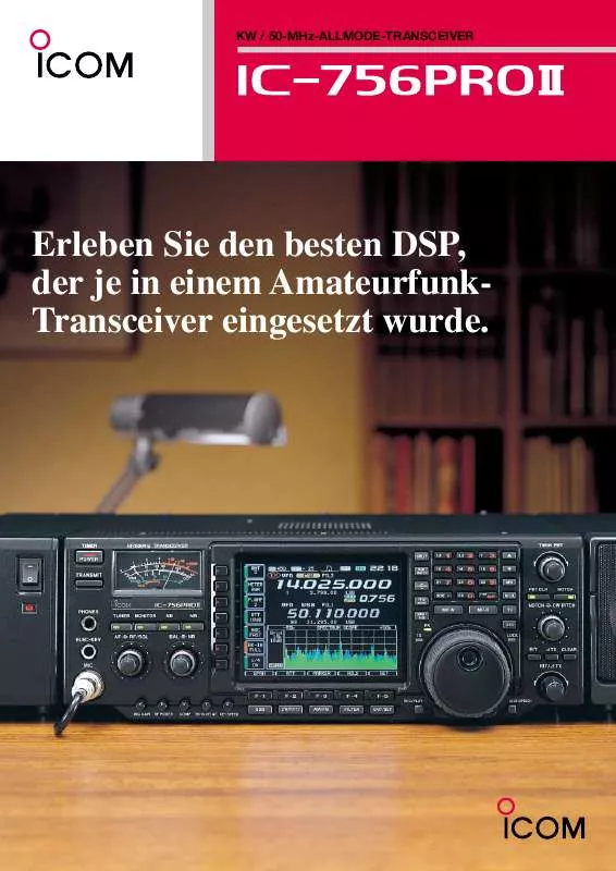 Mode d'emploi ICOM IC-756PROII