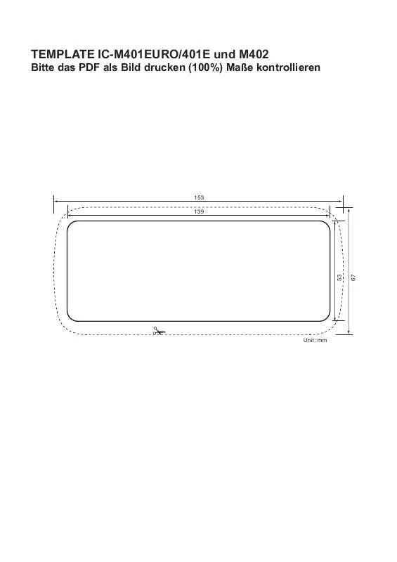 Mode d'emploi ICOM IC-M401EURO