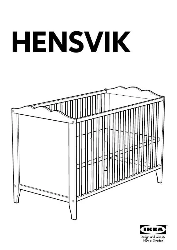 Mode d'emploi IKEA HENSVIK BABYBETT