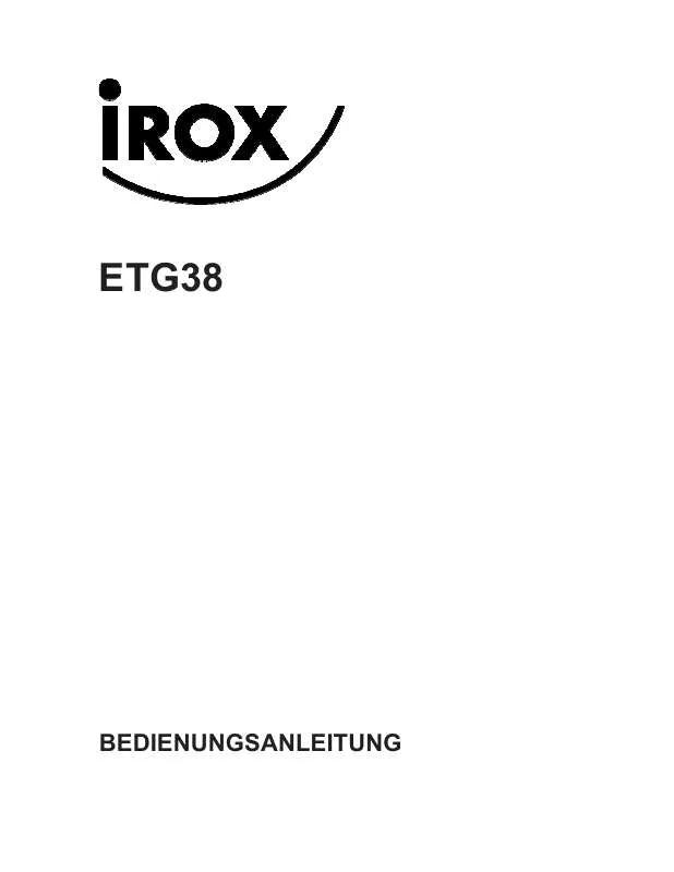 Mode d'emploi IROX ETG38