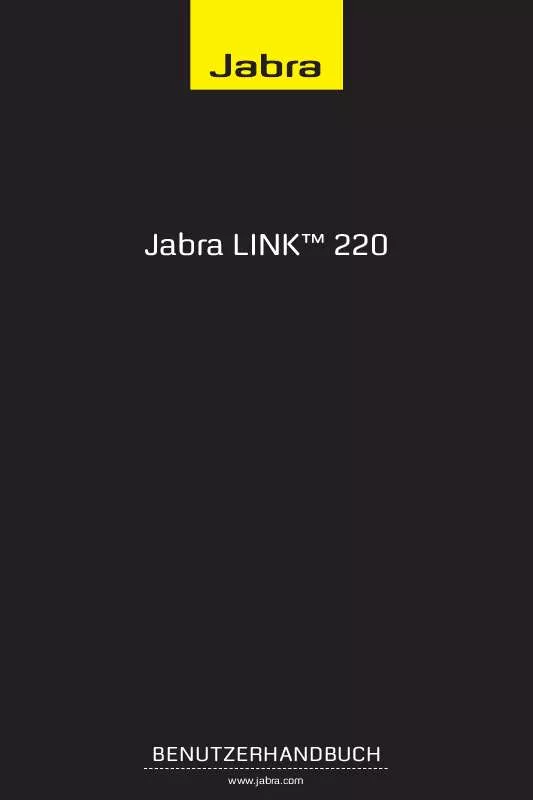 Mode d'emploi JABRA LINK 220