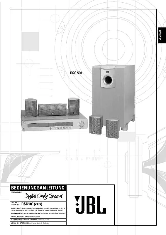 Mode d'emploi JBL DSC 500 (220-240V)