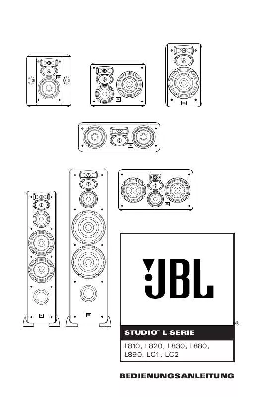 Mode d'emploi JBL L810 (220-240V)