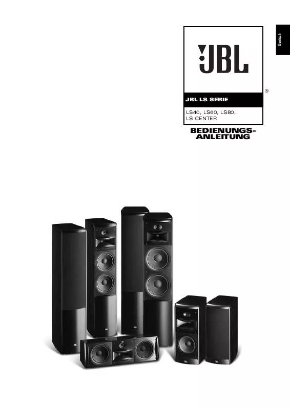 Mode d'emploi JBL LS CENTER (220-240V)