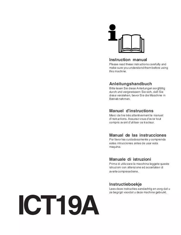 Mode d'emploi JONSERED ICT 19 A