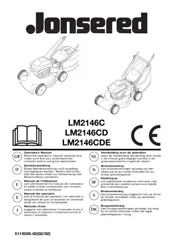 Mode d'emploi JONSERED LM 2146 CDE