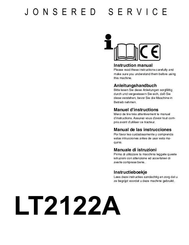 Mode d'emploi JONSERED LT 2122 A