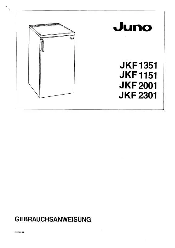 Mode d'emploi JUNO JKF1351