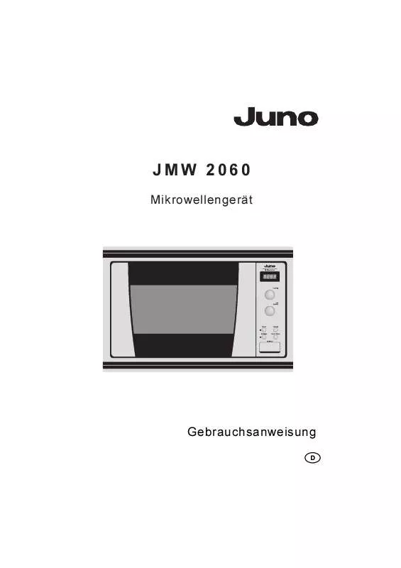 Mode d'emploi JUNO JMW2060E