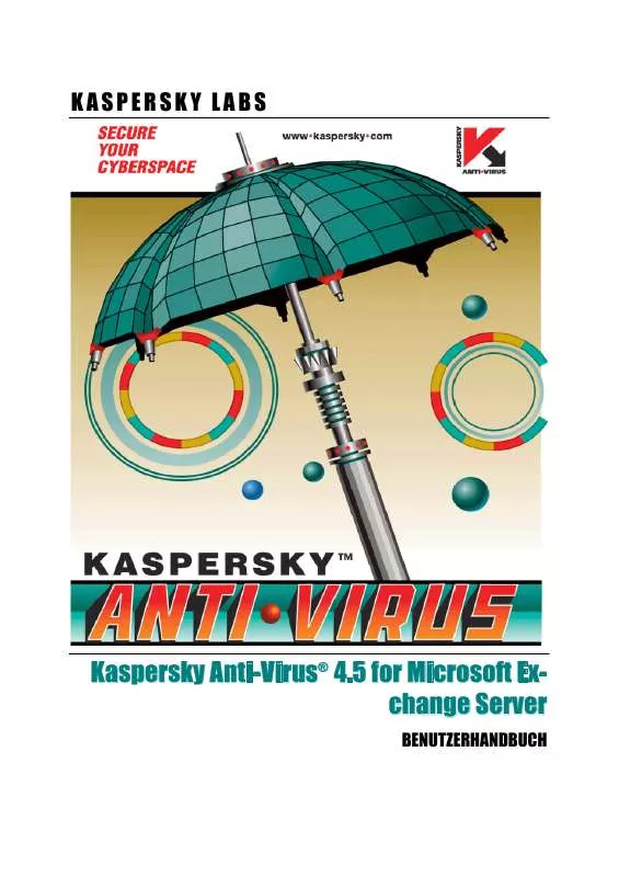 Mode d'emploi KASPERSKY ANTI-VIRUS 4.5