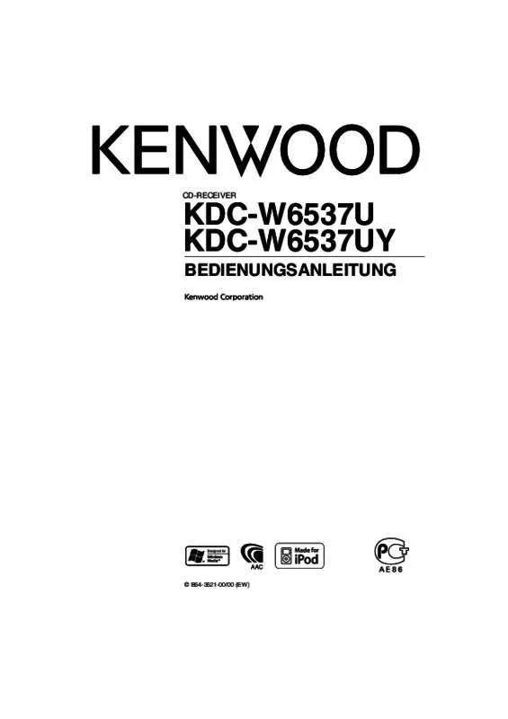Mode d'emploi KENWOOD KDC-W6537U