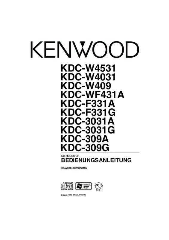 Mode d'emploi KENWOOD KDC-WF431A