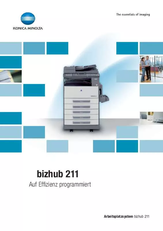 Mode d'emploi KONICA BIZHUB 211