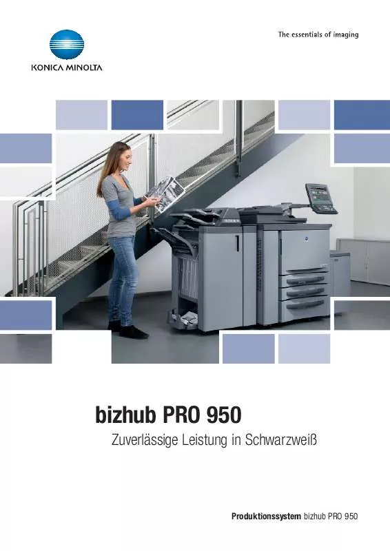 Mode d'emploi KONICA BIZHUB PRO 950