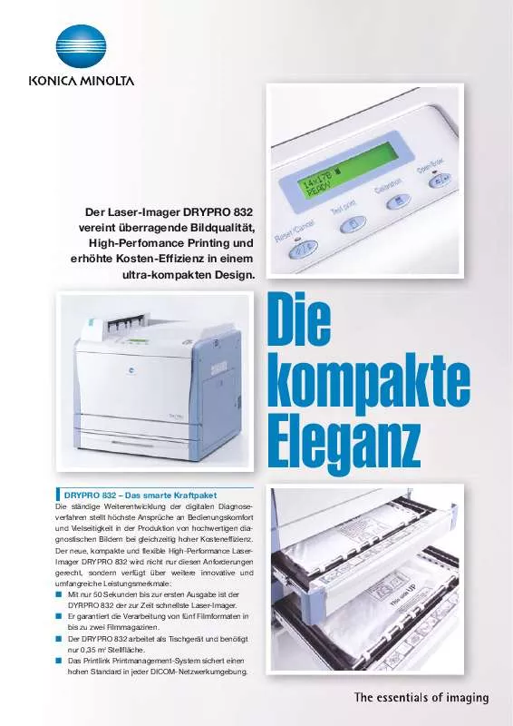 Mode d'emploi KONICA DRYPRO 832