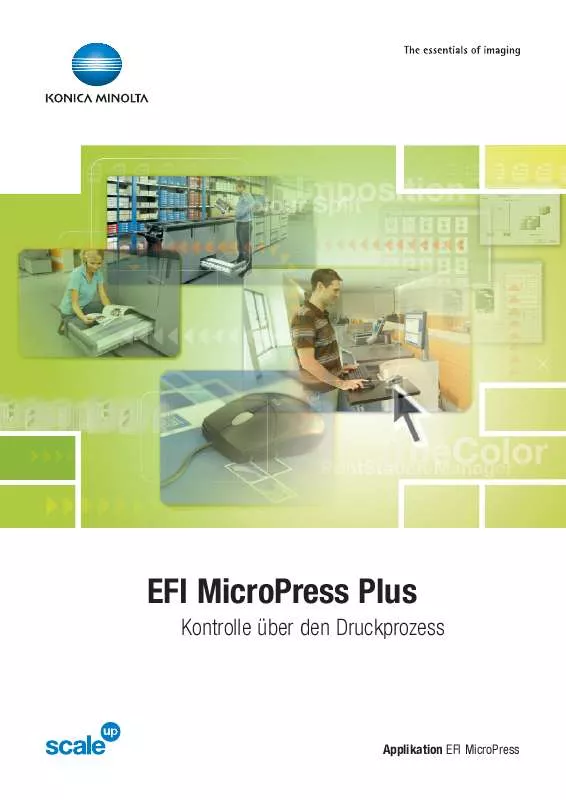 Mode d'emploi KONICA MICROPRESS PLUS