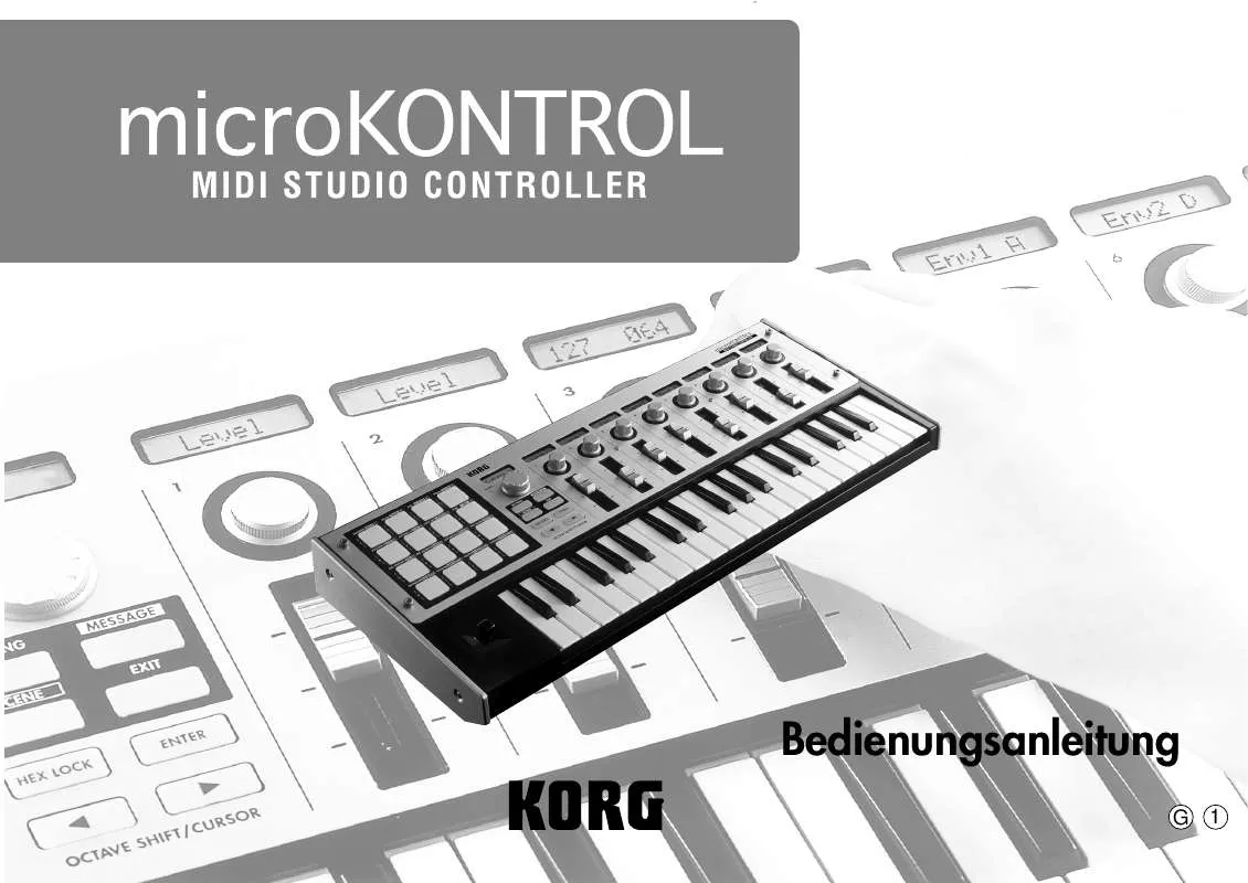 Mode d'emploi KORG MIDI STUDIO CONTROLLER