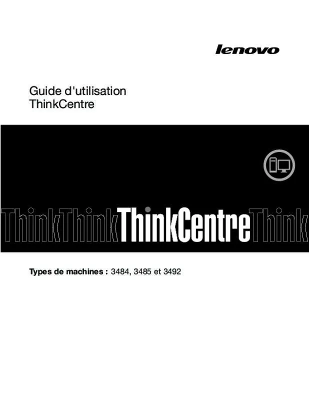 Mode d'emploi LENOVO THINKCENTRE EDGE 72 (RCCDBFR)