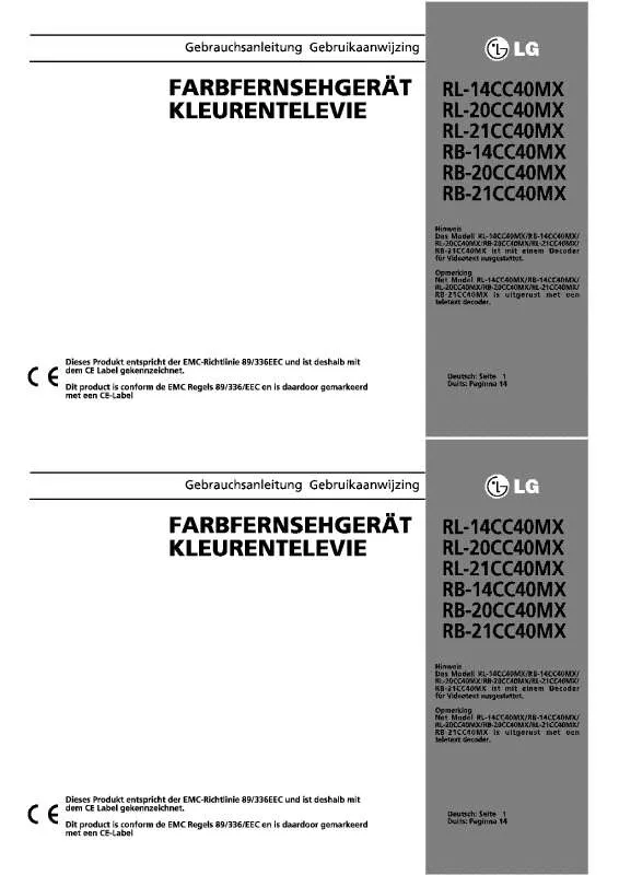 Mode d'emploi LG RB-20CC40MX