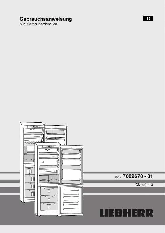 Mode d'emploi LIEBHERR CN-ES-4003-20