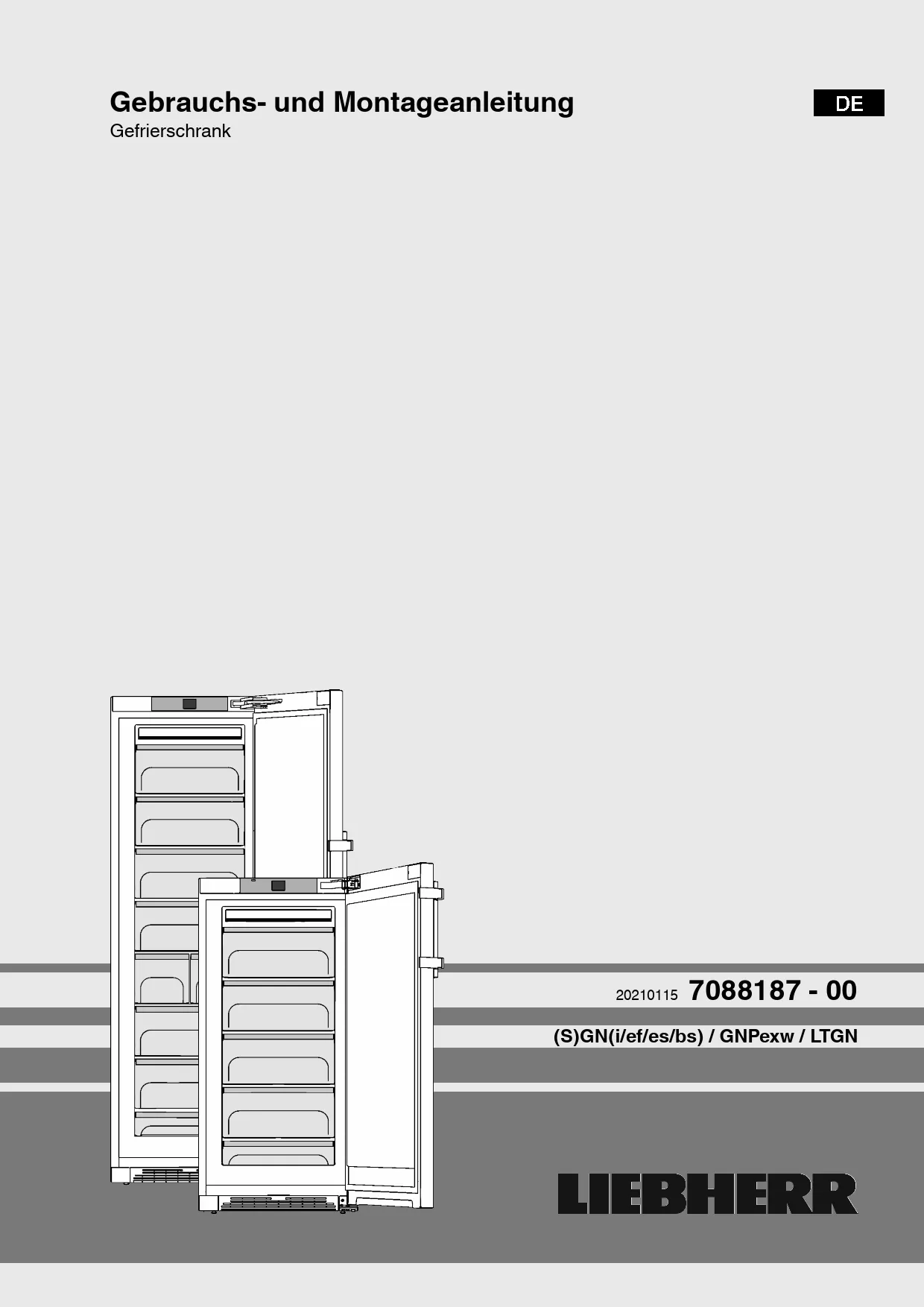 Mode d'emploi LIEBHERR GNI 4335-21