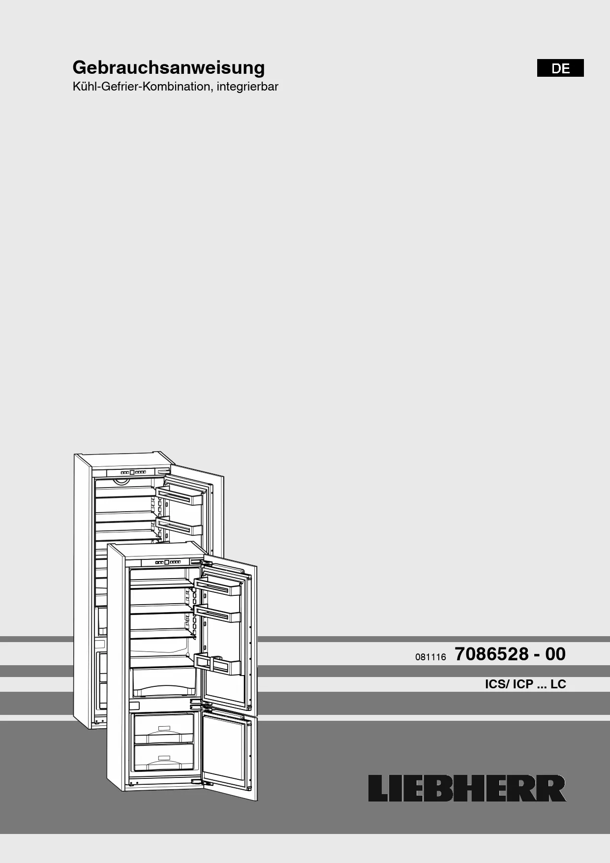 Mode d'emploi LIEBHERR ICP 2924